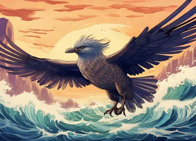 神话故事精卫填海绘本绘画 神话故事精卫填海绘本绘画图片大全