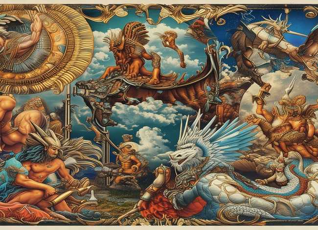 世界神话故事图片（世界神话故事手抄报图片）