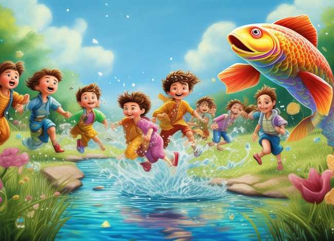 抓鱼的故事儿童版；抓鱼的故事作文