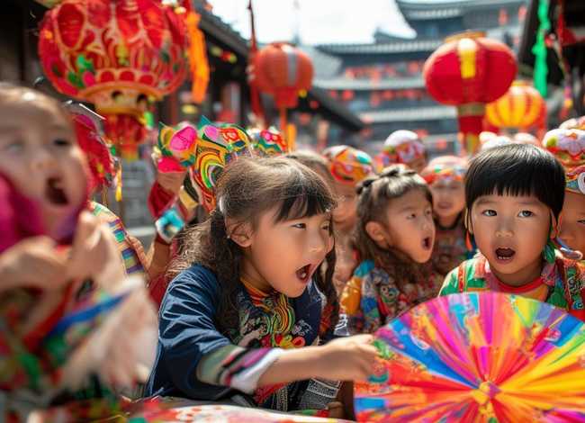 节日儿童画；传统节日儿童画