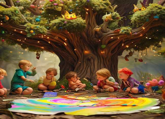 儿童童话题材画教程，童话主题儿童画