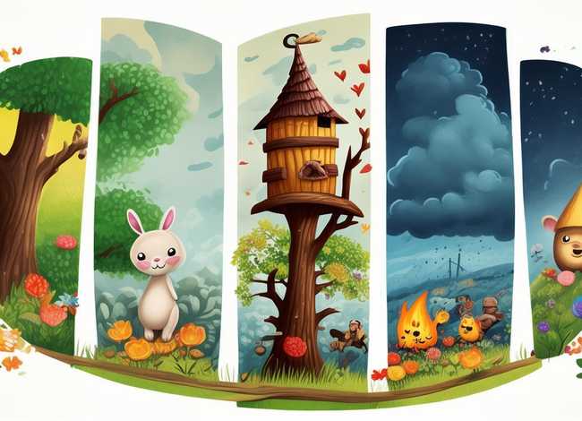 幼儿四格简笔画故事（幼儿四格简笔画带故事）