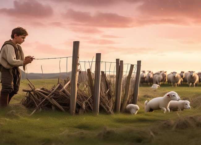 二年级亡羊补牢寓言故事怎么画，二年级亡羊补牢寓言故事怎么画图片