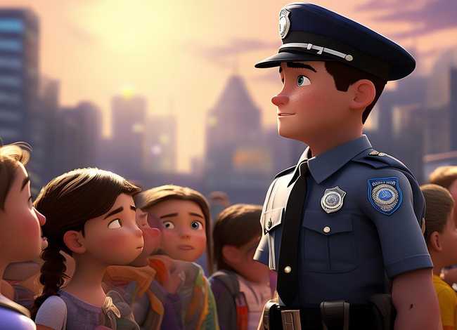 勇敢的警察儿童故事 勇敢的警察故事绘本