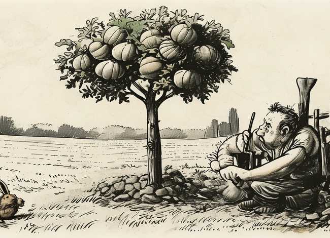 英语成语故事手抄报、英语成语故事手抄报守株待兔