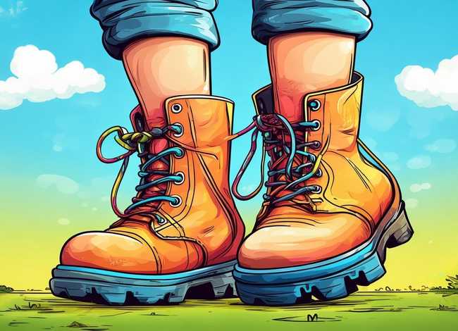 靴子儿童画、靴子儿童简笔画