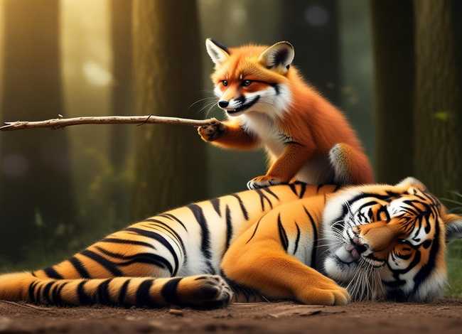 儿童故事狐假虎威的故事，狐假虎威的幼儿故事