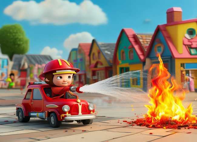 儿童消防车灭火故事；消防车灭火的故事幼儿故事