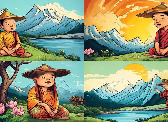 三个和尚故事绘本图片完整；三个和尚故事绘本图片完整版