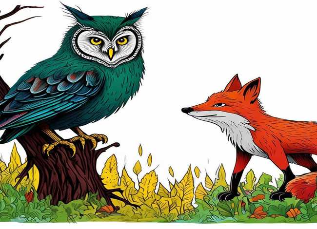 动物寓言故事简笔画带色彩 动物寓言故事简笔画带色彩图片