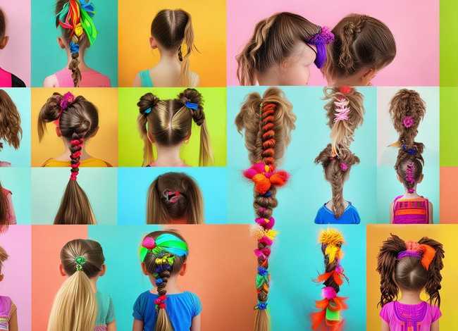 儿童编发图片，儿童编发图片大全100种高马尾