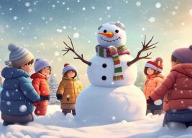 关于堆雪人的儿童故事文章、关于堆雪人的小故事