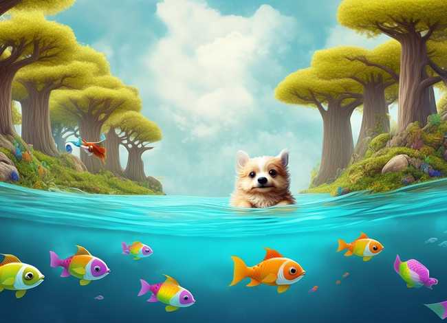 大海纽扣树叶小狗创编儿童故事 - 大海小鱼大树小鸟编童话故事 大海纽扣树叶小狗创编儿童故事 - 大海小鱼大树小鸟编童话故事