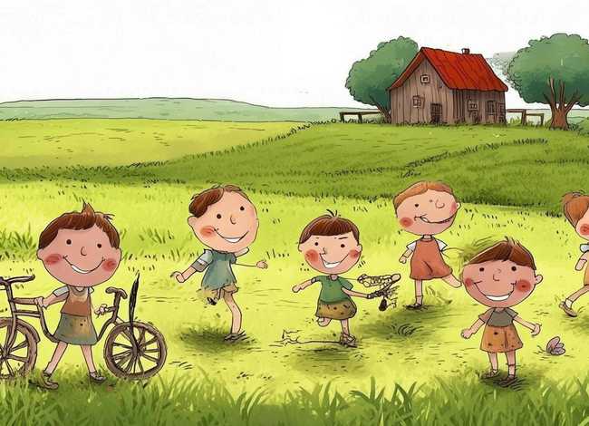 农村儿童生活的故事（以农村儿童生活为主题的简笔画）