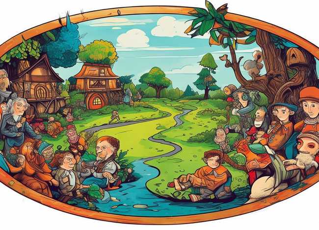 寓言故事连环画手抄报模板；寓言故事连环画手抄报模板图片