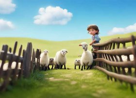 亡羊补牢的故事幼儿版怎么画，亡羊补牢的寓言故事怎么画