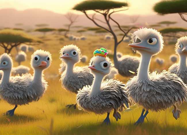 鸵鸟儿童故事（鸵鸟幼儿故事）