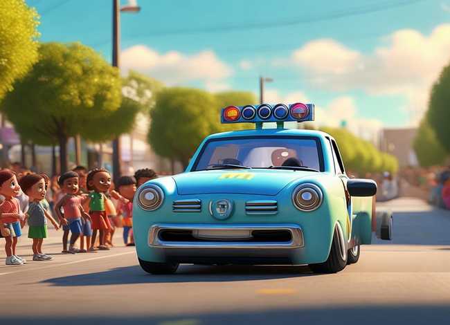 小警车儿童故事 - 幼儿警车故事