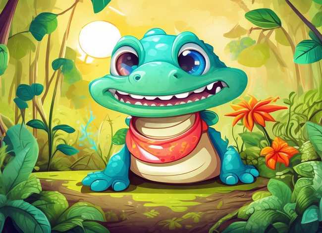 儿童故事小鳄鱼的故事，小鳄鱼的故事绘本