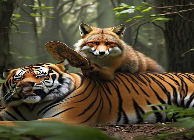 狐假虎威故事简单；狐假虎威的故事简单