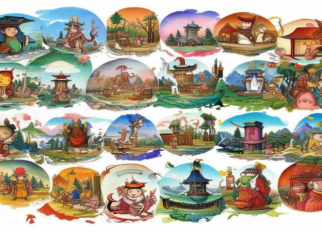 寓言故事连环画全12册 寓言故事连环画手抄报图片大全