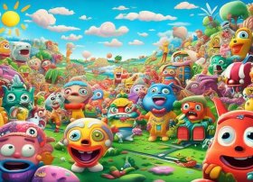 儿童动画插图，儿童动画插图图片