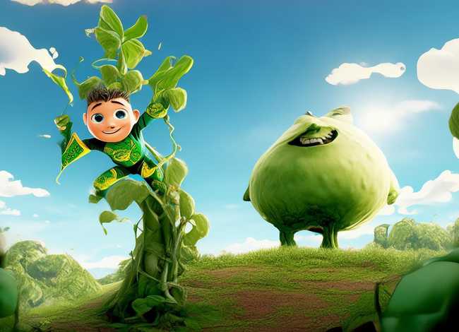 儿童故事豌豆超人、豌豆巨人的故事