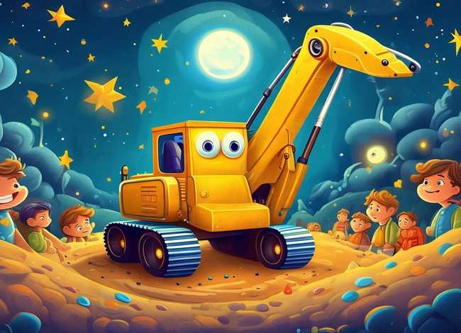 挖掘机的故事3-6岁儿童睡前故事 挖掘机的故事睡前故事视频大全