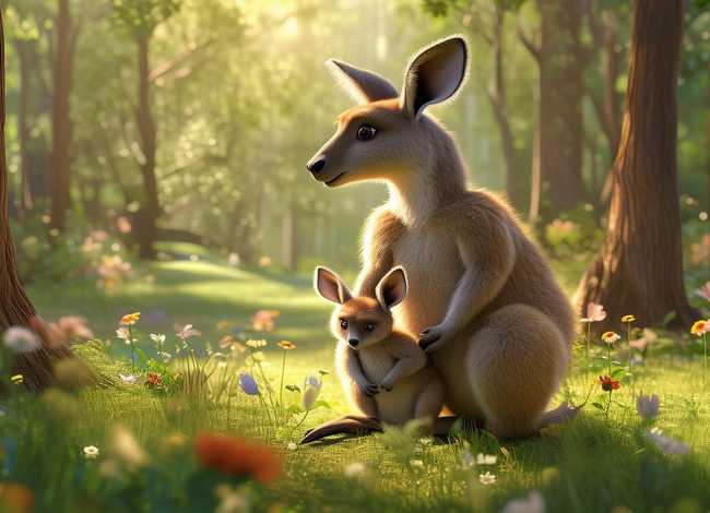 袋鼠宝宝的故事儿童文字、袋鼠的故事幼儿故事