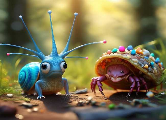 儿童故事蜗牛与寄居蟹、蜗牛与寄居蟹的故事二年级视频