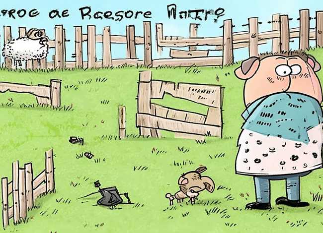 寓言故事图画手抄报亡羊补牢、寓言故事手抄报怎么画简笔画