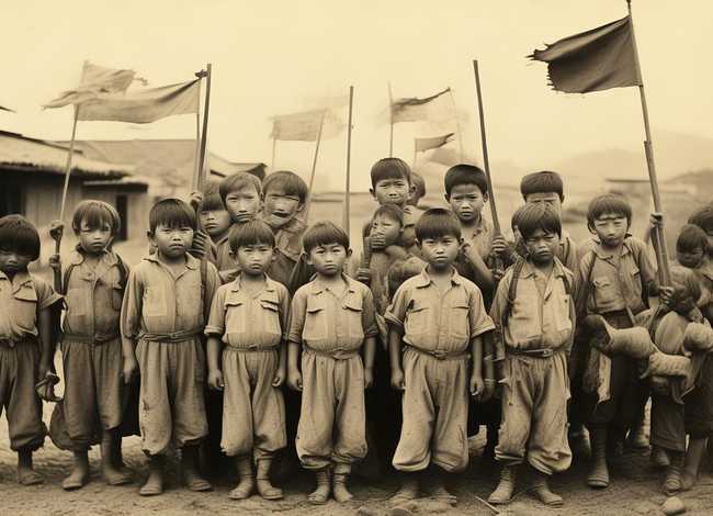 抗战儿童团故事；抗战儿童团照片