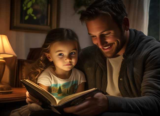 英文儿童故事爸爸讲的 - 爸爸讲故事给女儿听英语