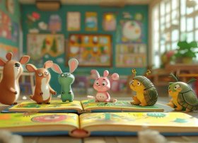 动物故事简笔画幼儿园 - 幼儿园动物故事主题创编简笔画