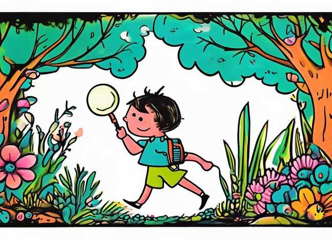 儿童探险简笔画；儿童探险简笔画怎么画