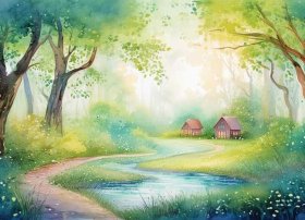 水彩笔画出来的故事 - 水彩笔画出来的故事怎么画