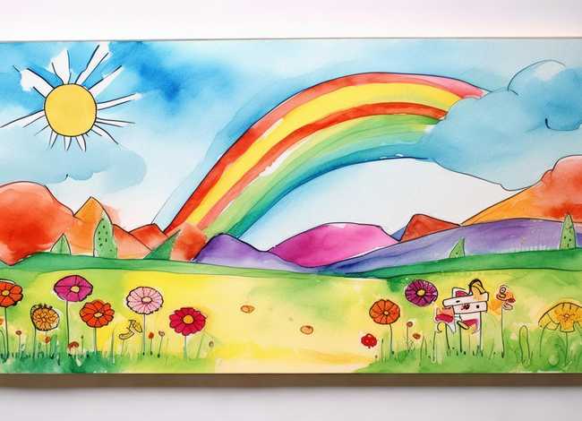 儿童水粉画作品临摹图片 - 儿童水粉画作品临摹图片简单