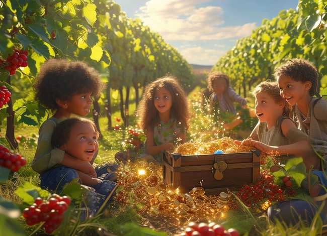 儿童故事葡萄园的宝藏，葡萄园里的宝藏故事