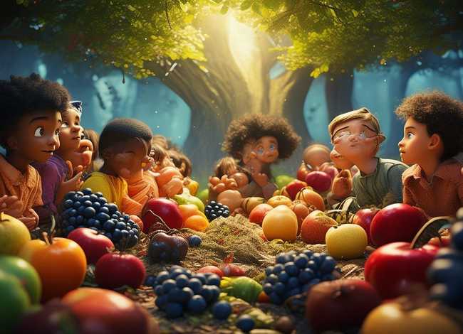 儿童故事水果的秘密，水果的秘密主题图片