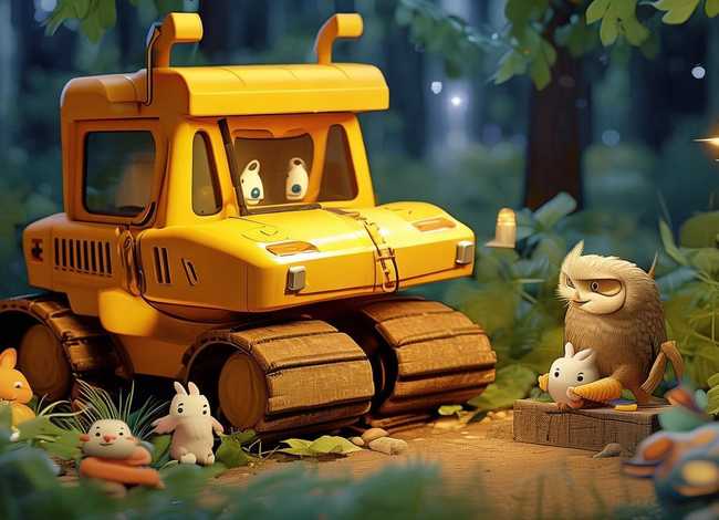 挖掘机多多的故事；挖掘机多多的故事睡前故事