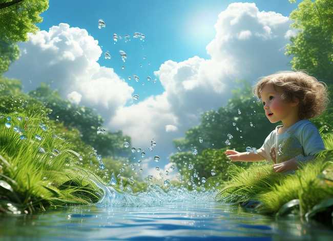 关于水循环的儿童故事 - 讲一个有关水循环的故事