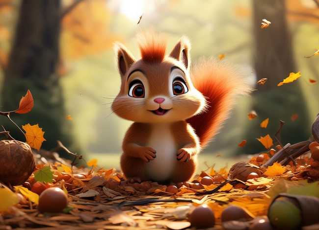 儿童故事小松鼠去哪了 我小松鼠去哪了