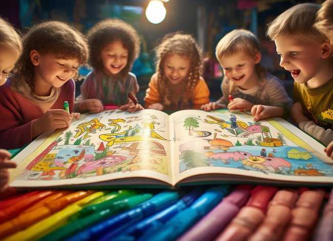儿童彩绘故事绘本 绘本故事彩色幼儿园