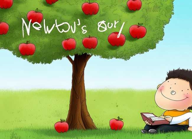牛顿的故事儿童版带图片 - 牛顿的故事图片大全
