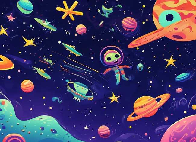 儿童插画太空、儿童插画太空图片