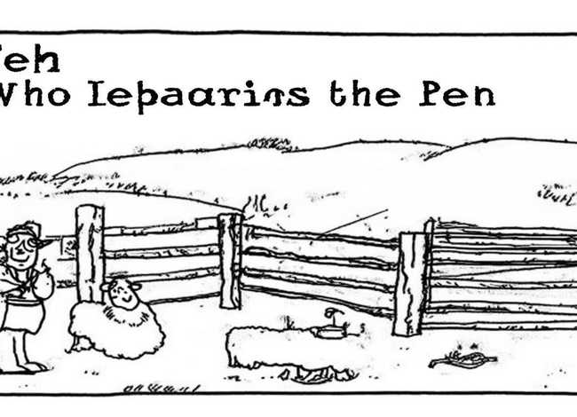 亡羊补牢的故事的简笔 - 亡羊补牢故事的简笔画