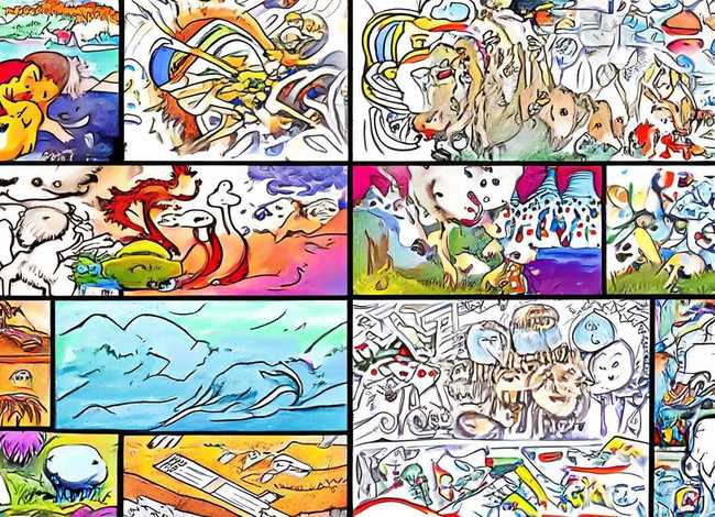 儿童线描画作品图 - 儿童线描画图片大全 优秀作品