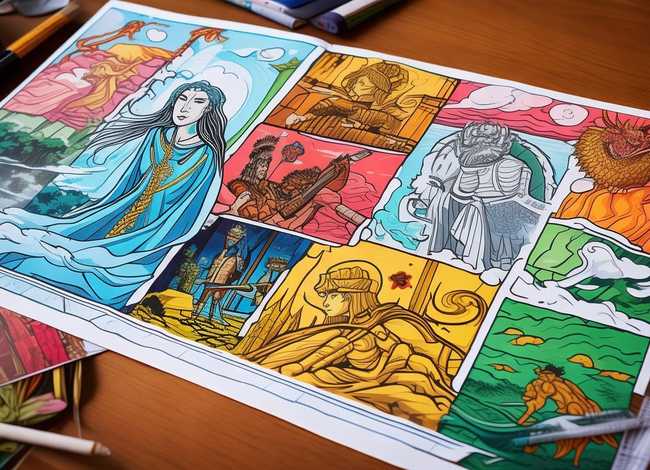 《世界神话故事》手抄报 - 《世界神话故事》手抄报简单