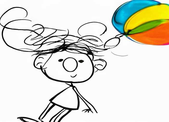 线描儿童简笔画 - 线描儿童简笔画图片