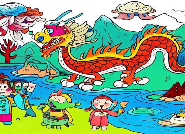 中国古代神话故事连环画简单儿童，中国古代神话故事连环画简笔画